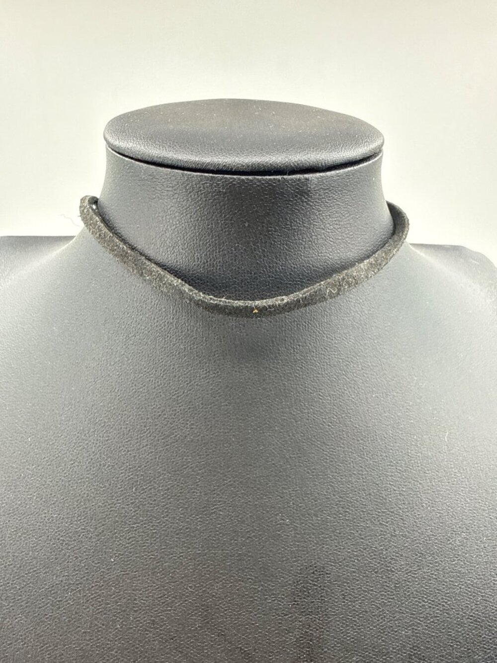 Minimalist Black Suede Cord Choker Necklace Grunge Indie Whimsigoth Aesthetic